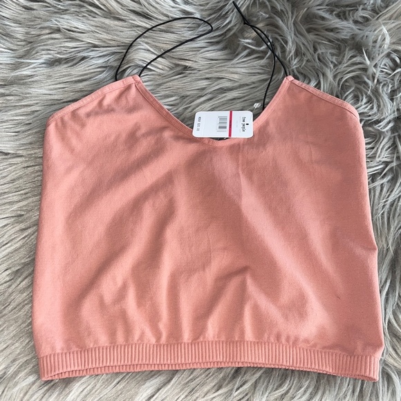 NWT Free People Intimately Free FP Skinny Strap Seamless Brami Iced Chai XS/S - Picture 2 of 7